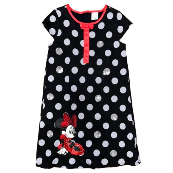 Disney Store Minnie Mouse Polka Dot embellished Dress girls size 13 year old - Picture 1 of 8